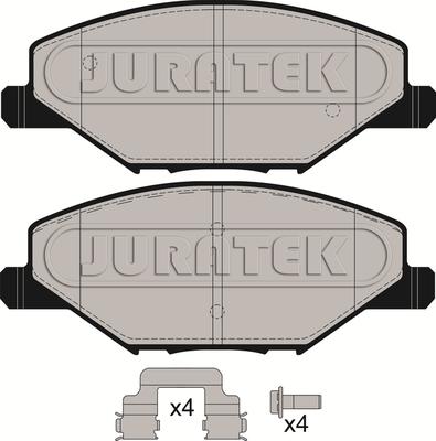 Juratek JCP8249 - Kit de plaquettes de frein, frein à disque cwaw.fr