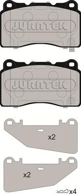 Juratek JCP8265 - Kit de plaquettes de frein, frein à disque cwaw.fr