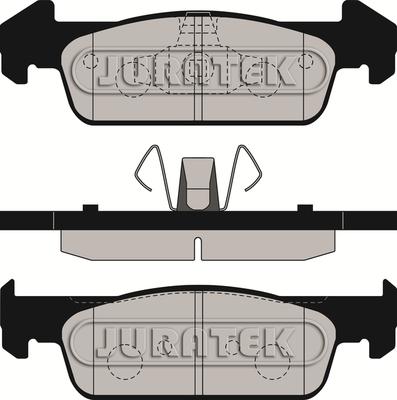 Juratek JCP8214 - Kit de plaquettes de frein, frein à disque cwaw.fr