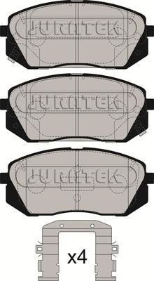 Juratek JCP8280 - Kit de plaquettes de frein, frein à disque cwaw.fr