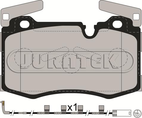 Juratek JCP8232 - Kit de plaquettes de frein, frein à disque cwaw.fr