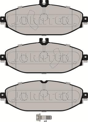 Juratek JCP8237 - Kit de plaquettes de frein, frein à disque cwaw.fr