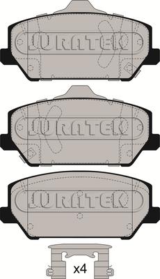 Juratek JCP8273 - Kit de plaquettes de frein, frein à disque cwaw.fr