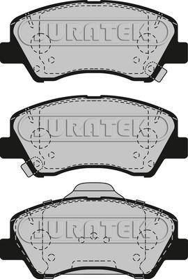 Juratek JCP8272 - Kit de plaquettes de frein, frein à disque cwaw.fr