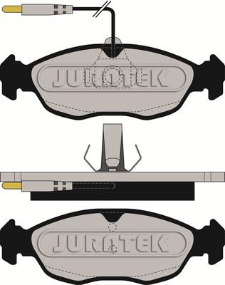 Juratek JCP876 - Kit de plaquettes de frein, frein à disque cwaw.fr