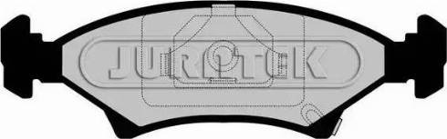 Juratek JCP206 - Kit de plaquettes de frein, frein à disque cwaw.fr
