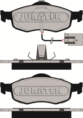 Juratek JCP766 - Kit de plaquettes de frein, frein à disque cwaw.fr