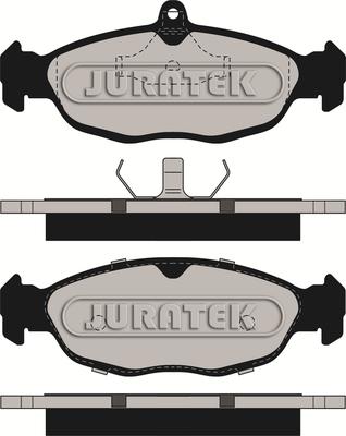 Juratek JCP732 - Kit de plaquettes de frein, frein à disque cwaw.fr