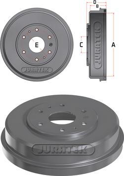 Juratek JDR062 - Tambour de frein cwaw.fr