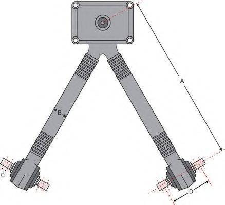 Juratek JSS1478 - Bras de liaison, suspension de roue cwaw.fr