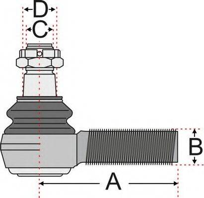 Juratek JSS2145 - Rotule de barre de connexion cwaw.fr