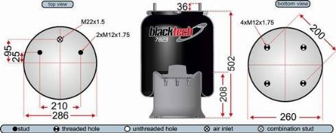 Juratek RML7023C1 - Ressort pneumatique, suspension pneumatique cwaw.fr