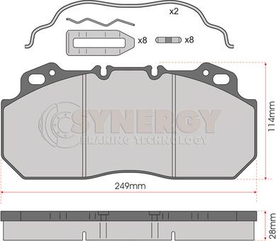 Juratek SYN3047K - Kit de plaquettes de frein, frein à disque cwaw.fr