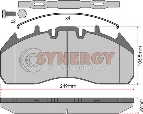 Juratek SYN3006 - Kit de plaquettes de frein, frein à disque cwaw.fr