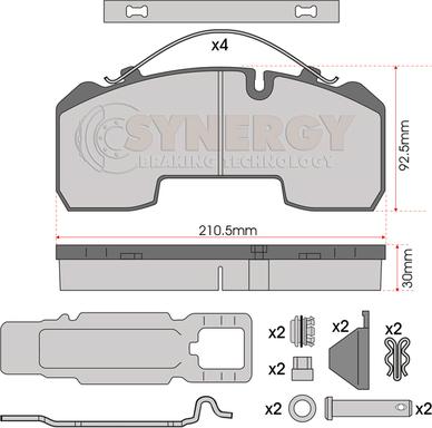 Textar P8547 - Kit de plaquettes de frein, frein à disque cwaw.fr