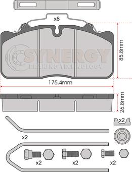 Comline ADB1518 - Kit de plaquettes de frein, frein à disque cwaw.fr