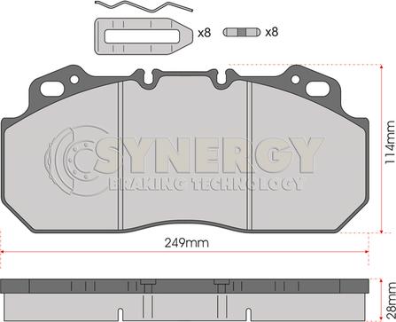 Juratek SYN2047K - Kit de plaquettes de frein, frein à disque cwaw.fr