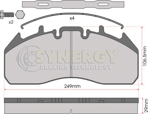 Juratek SYN2006 - Kit de plaquettes de frein, frein à disque cwaw.fr