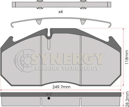 FTE 9500313 - Kit de plaquettes de frein, frein à disque cwaw.fr