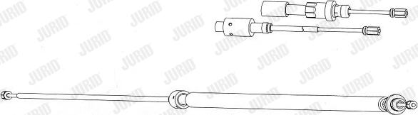 Jurid 433025J - Tirette à câble, frein de stationnement cwaw.fr