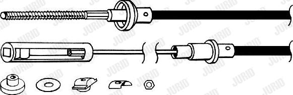 Jurid 421120J - Tirette à câble, commande d'embrayage cwaw.fr