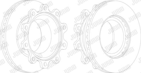 Jurid 569020J - Disque de frein cwaw.fr