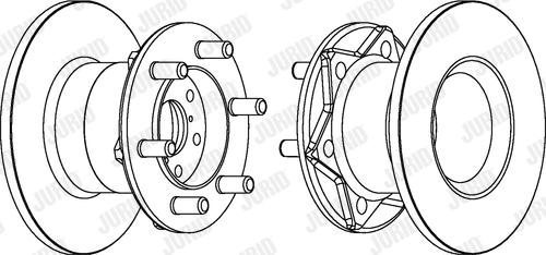 Jurid 561612J - Disque de frein cwaw.fr