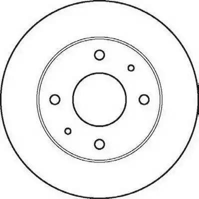 Delphi BG3707 - Disque de frein cwaw.fr