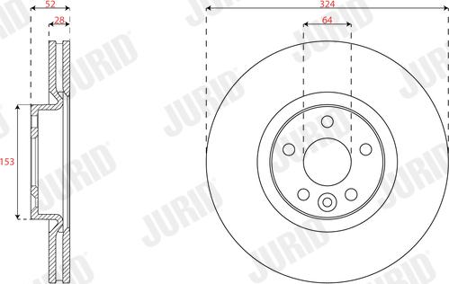 Jurid 563400JC - Disque de frein cwaw.fr