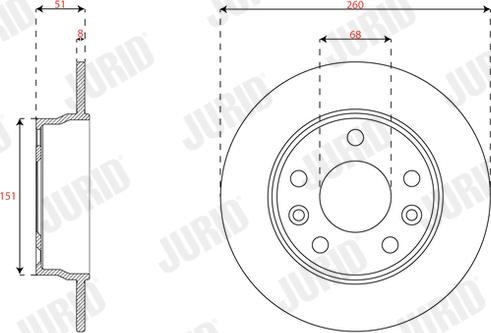 Jurid 563689JC - Disque de frein cwaw.fr