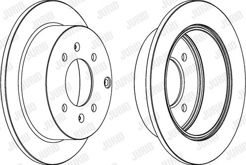 Jurid 563042JC - Disque de frein cwaw.fr