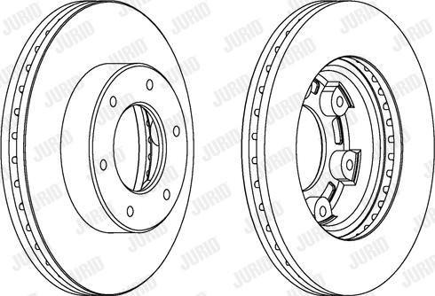 Jurid 563061J - Disque de frein cwaw.fr