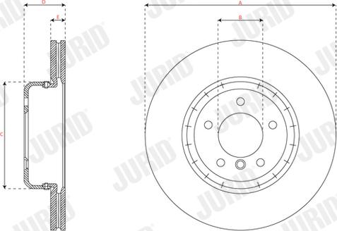 Jurid 563082JVC-1 - Disque de frein cwaw.fr