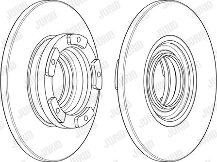 Jurid 563125J - Disque de frein cwaw.fr