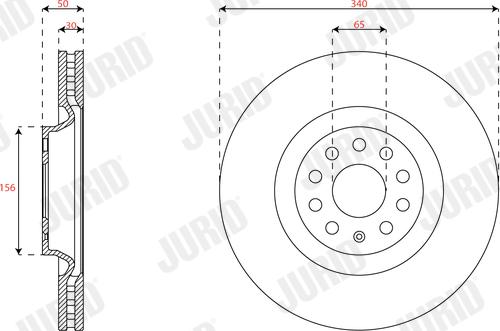 Jurid 563706JC-1 - Disque de frein cwaw.fr