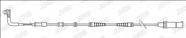 Jurid 581487 - Contact d'avertissement, usure des plaquettes de frein cwaw.fr