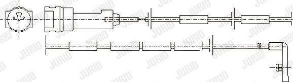 Jurid 581346 - Contact d'avertissement, usure des plaquettes de frein cwaw.fr