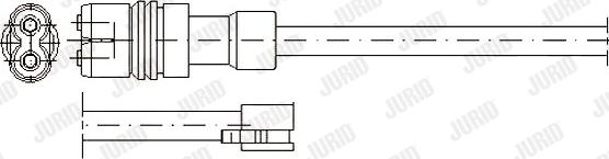 Jurid 581320 - Contact d'avertissement, usure des plaquettes de frein cwaw.fr