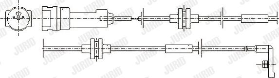 Jurid 581370 - Contact d'avertissement, usure des plaquettes de frein cwaw.fr