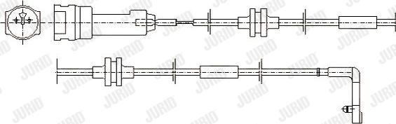 Jurid 581373 - Contact d'avertissement, usure des plaquettes de frein cwaw.fr