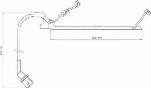 Jurid 587040 - Contact d'avertissement, usure des plaquettes de frein cwaw.fr