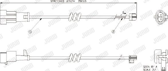 Jurid 587041 - Contact d'avertissement, usure des plaquettes de frein cwaw.fr