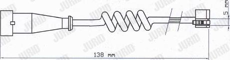 Jurid 587042 - Contact d'avertissement, usure des plaquettes de frein cwaw.fr