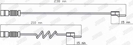 Jurid 587004 - Contact d'avertissement, usure des plaquettes de frein cwaw.fr