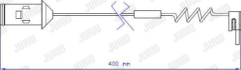 Jurid 587000 - Contact d'avertissement, usure des plaquettes de frein cwaw.fr