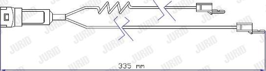 Jurid 587003 - Contact d'avertissement, usure des plaquettes de frein cwaw.fr