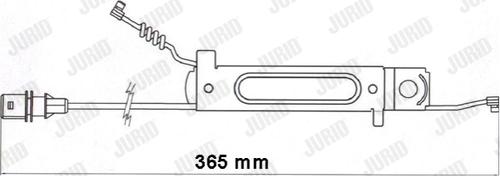 Jurid 587075 - Contact d'avertissement, usure des plaquettes de frein cwaw.fr