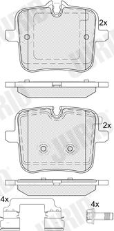 Jurid 574099J - Kit de plaquettes de frein, frein à disque cwaw.fr