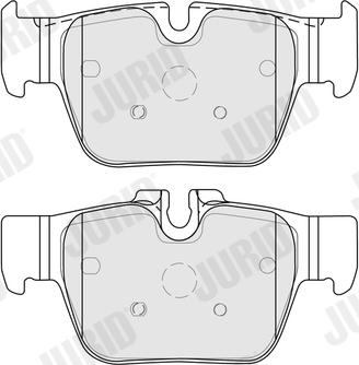 Jurid 574090J - Kit de plaquettes de frein, frein à disque cwaw.fr