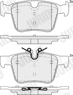 Jurid 574097J - Kit de plaquettes de frein, frein à disque cwaw.fr